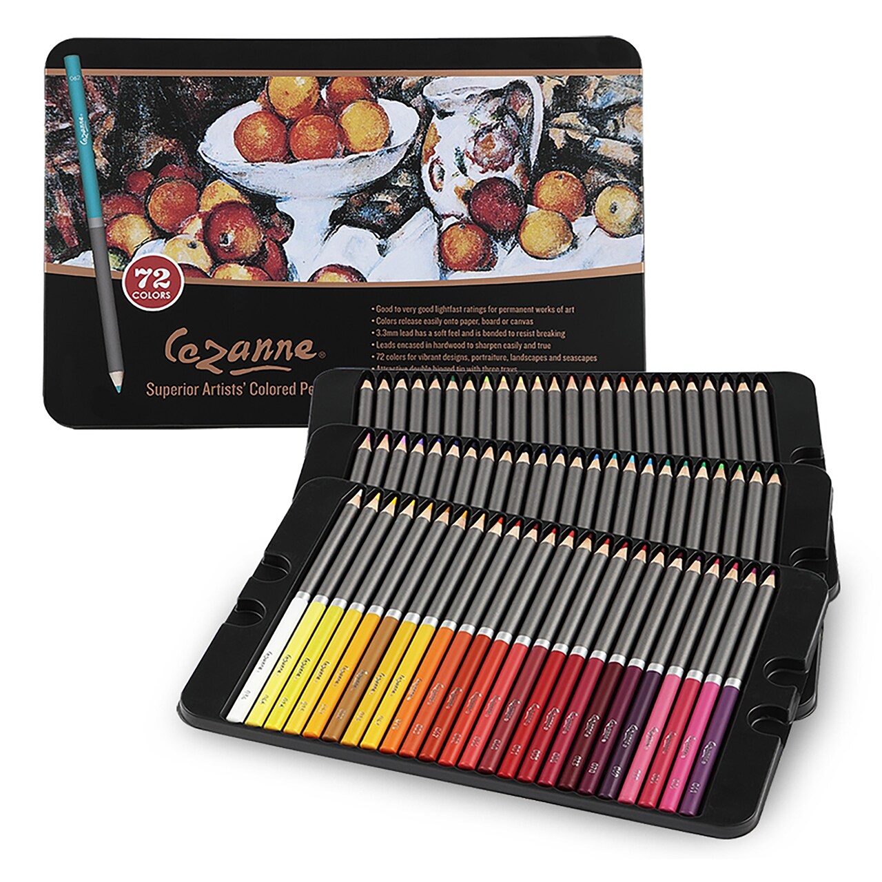 Creative Mark Cezanne Premium Colored Pencils - Highly-Pigmented Drawing Pencils - Coloring Pencils for Drawing, Blending, Coloring, and More - Colored Pencils Bulk